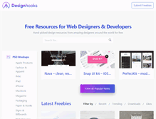 Tablet Screenshot of designhooks.com